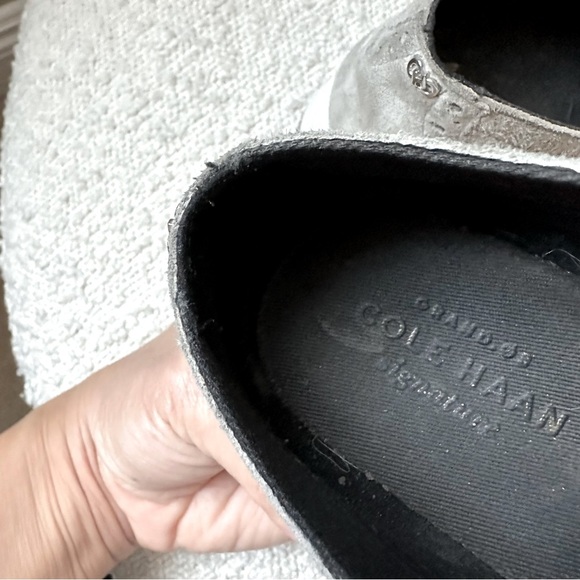 Cole Haan Grand Tour Grey Leather Suede Oxford 6 - Picture 7 of 11